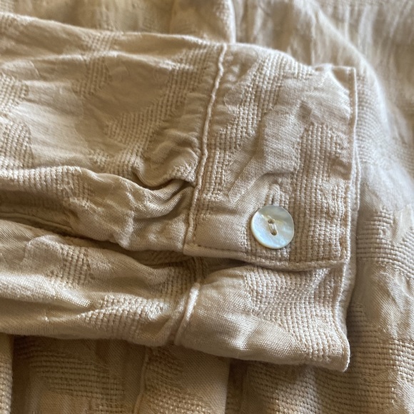 Cloth and Stone for Anthropologie Joanie Tie Front Button Down Shirt Size XS K74 - Picture 7 of 7